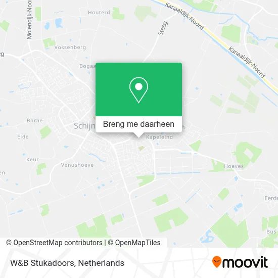 W&B Stukadoors kaart