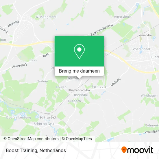 Boost Training kaart