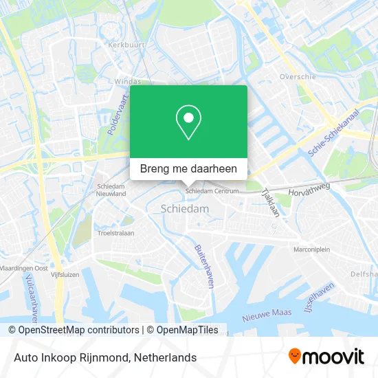Auto Inkoop Rijnmond kaart