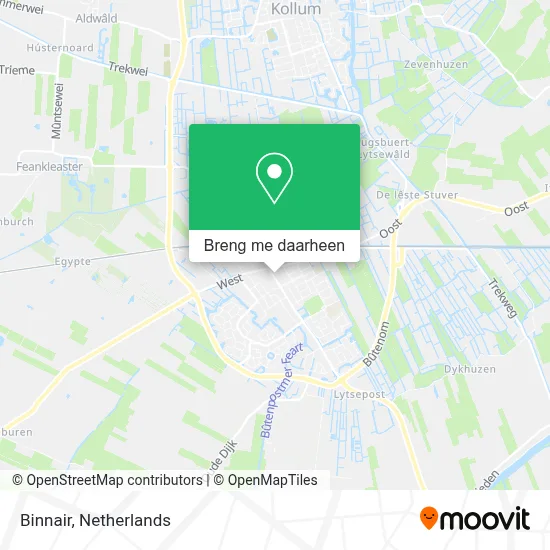 Binnair kaart