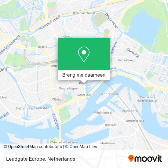 Leadgate Europe kaart