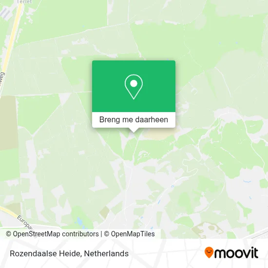 Rozendaalse Heide kaart