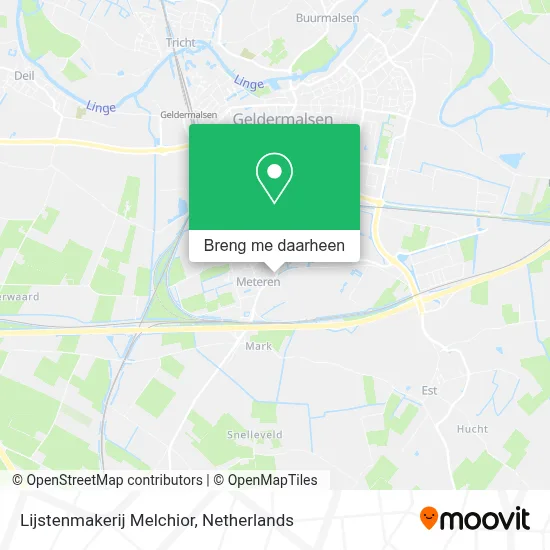 Lijstenmakerij Melchior kaart