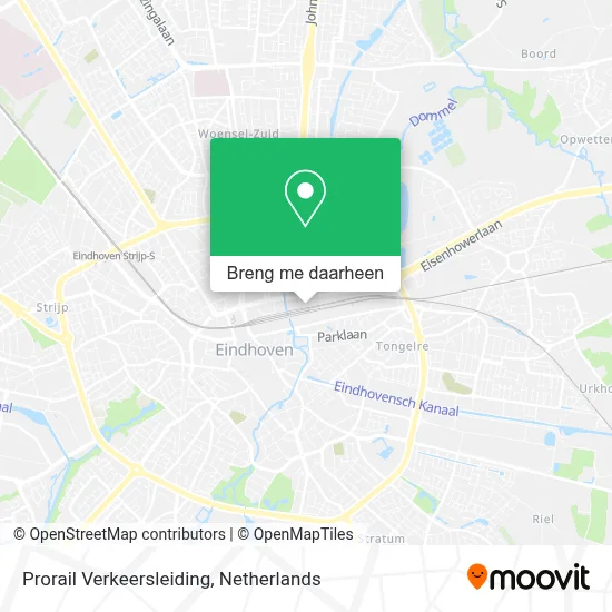 Prorail Verkeersleiding kaart