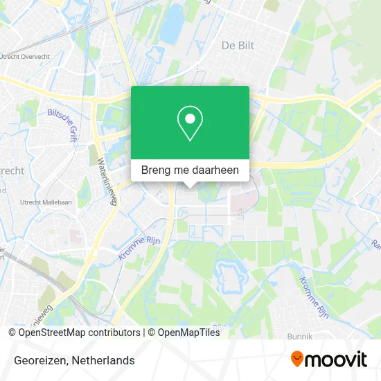 Georeizen kaart