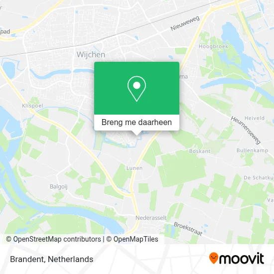 Brandent kaart