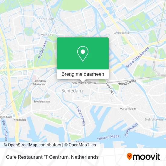 Cafe Restaurant 'T Centrum kaart