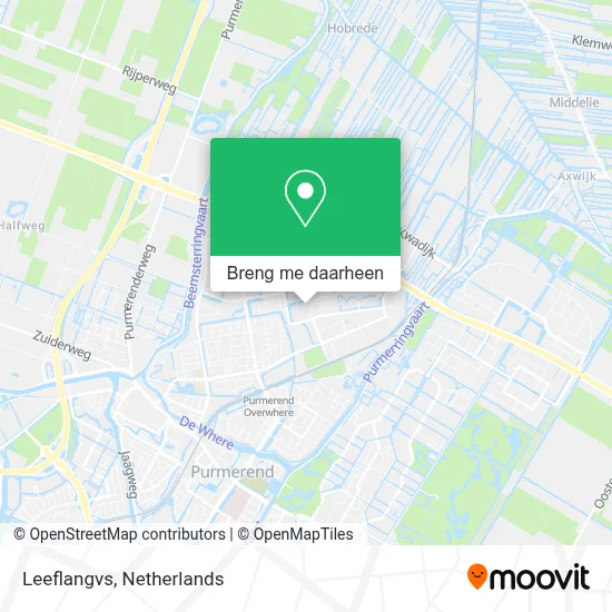 Leeflangvs kaart