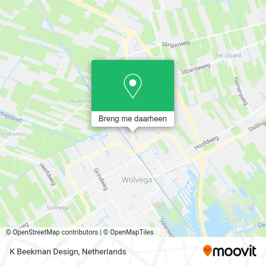 K Beekman Design kaart