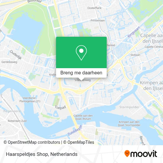 Haarspeldjes Shop kaart