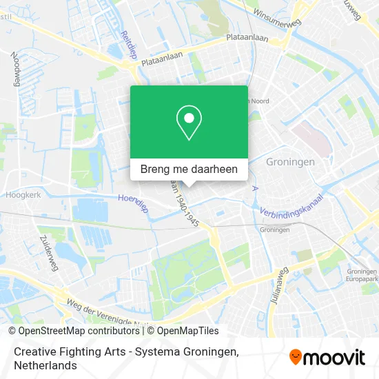 Creative Fighting Arts - Systema Groningen kaart