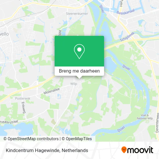Kindcentrum Hagewinde kaart