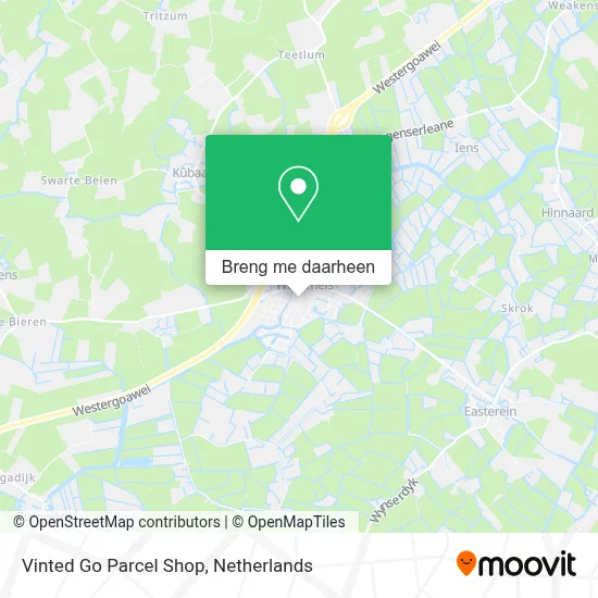 Vinted Go Parcel Shop kaart