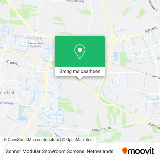 Senner Modular Showroom Screens kaart