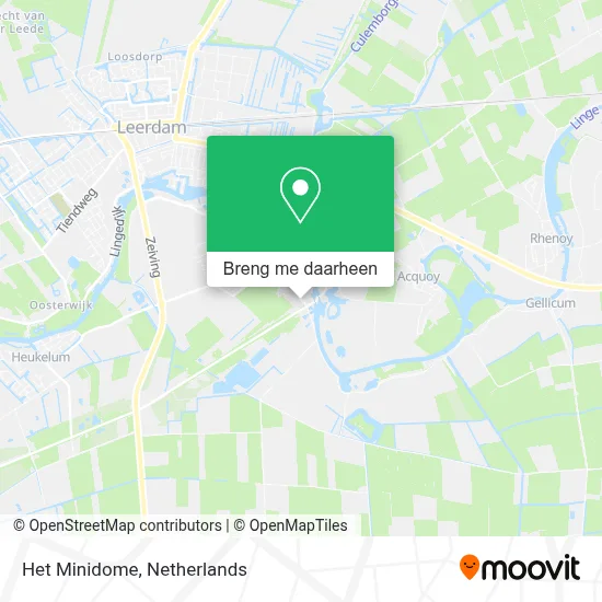 Het Minidome kaart