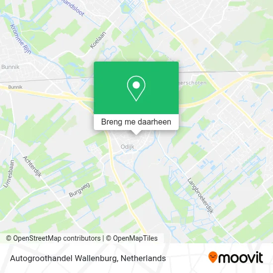 Autogroothandel Wallenburg kaart