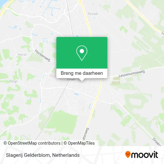 Slagerij Gelderblom kaart