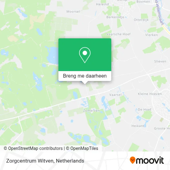 Zorgcentrum Witven kaart