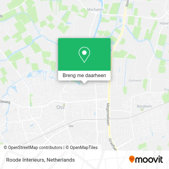 Roode Interieurs kaart