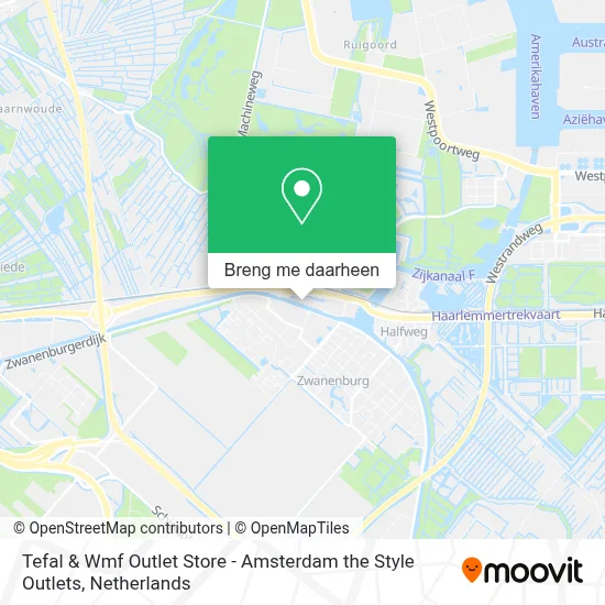Tefal & Wmf Outlet Store - Amsterdam the Style Outlets kaart