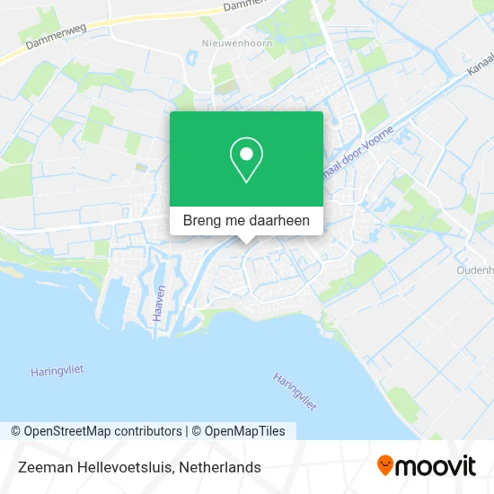 Zeeman Hellevoetsluis kaart