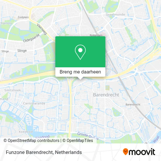 Funzone Barendrecht kaart