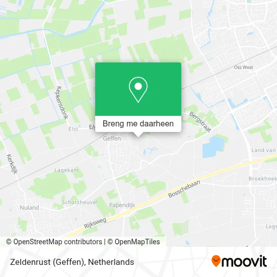 Zeldenrust (Geffen) kaart