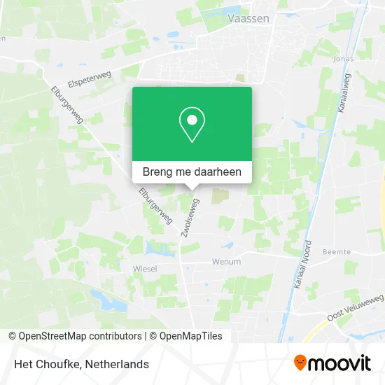 Het Choufke kaart