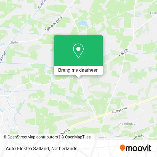Auto Elektro Salland kaart