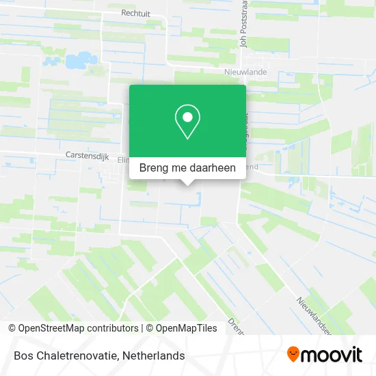 Bos Chaletrenovatie kaart