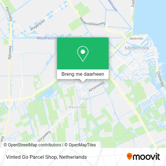 Vinted Go Parcel Shop kaart