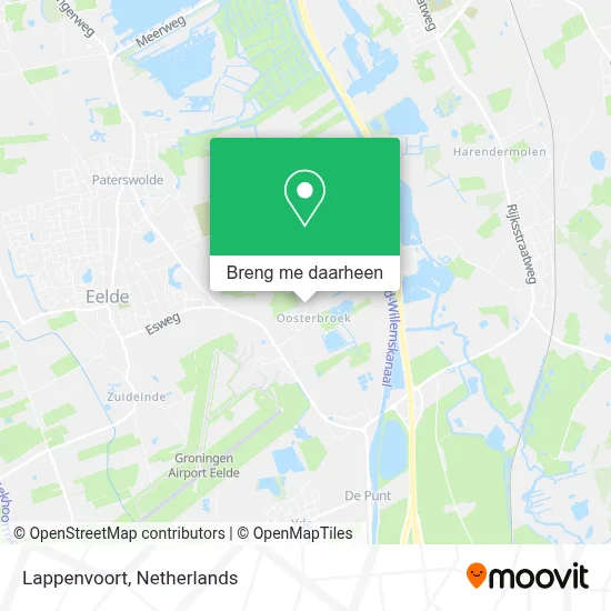 Lappenvoort kaart