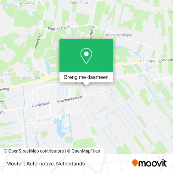Mostert Automotive kaart