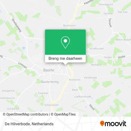 De Hilverbode kaart