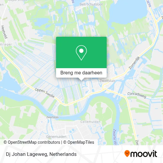 Dj Johan Lageweg kaart