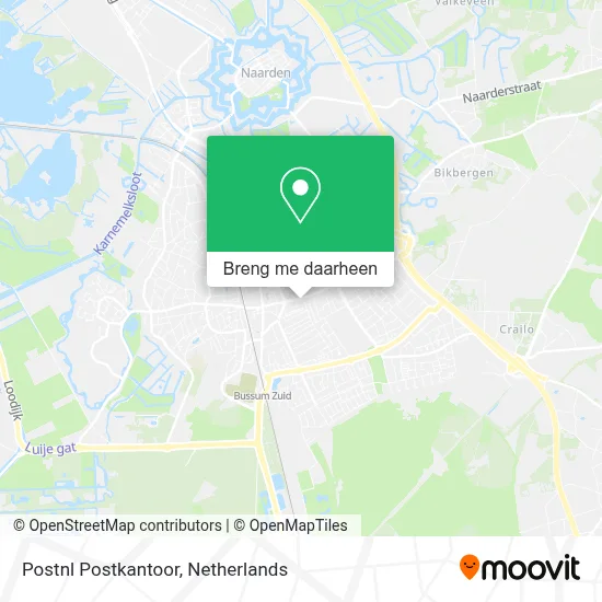Postnl Postkantoor kaart