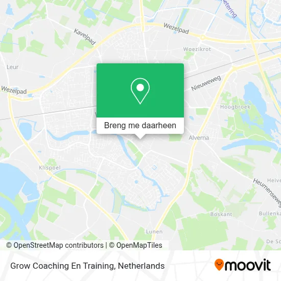 Grow Coaching En Training kaart