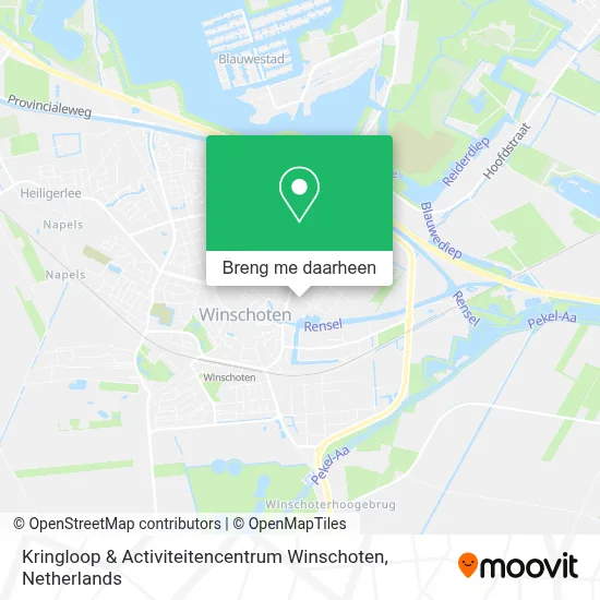 Kringloop & Activiteitencentrum Winschoten kaart