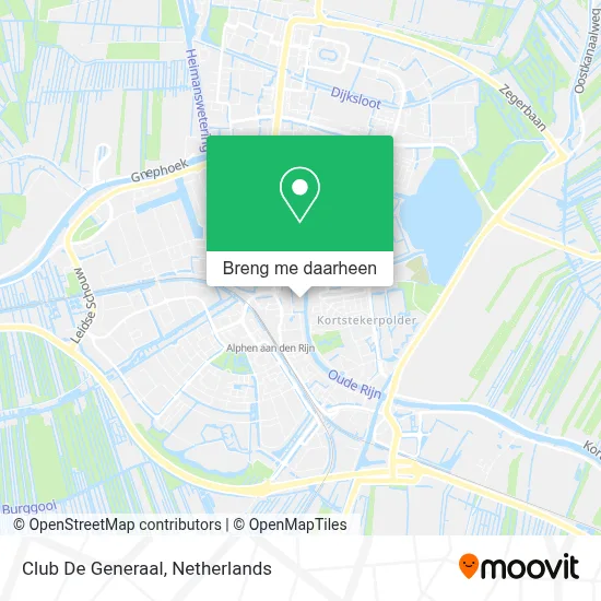Club De Generaal kaart