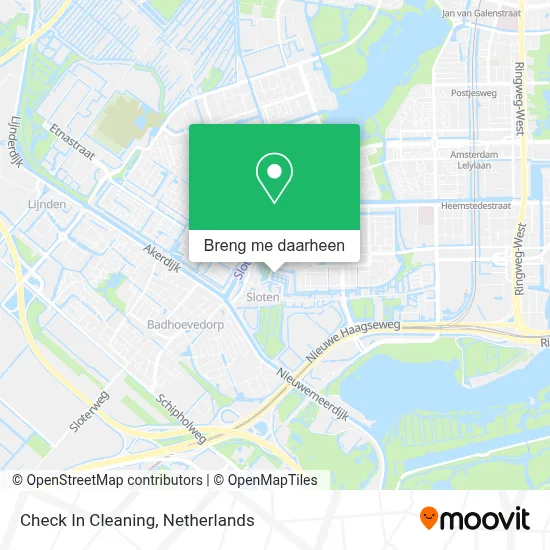 Check In Cleaning kaart