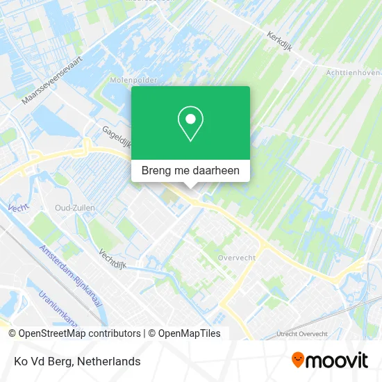 Ko Vd Berg kaart
