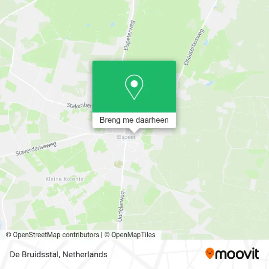 De Bruidsstal kaart