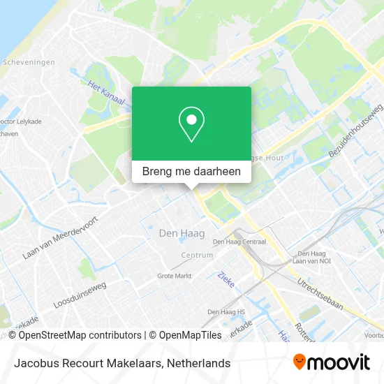 Jacobus Recourt Makelaars kaart