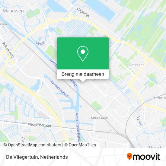 De Vliegertuin kaart