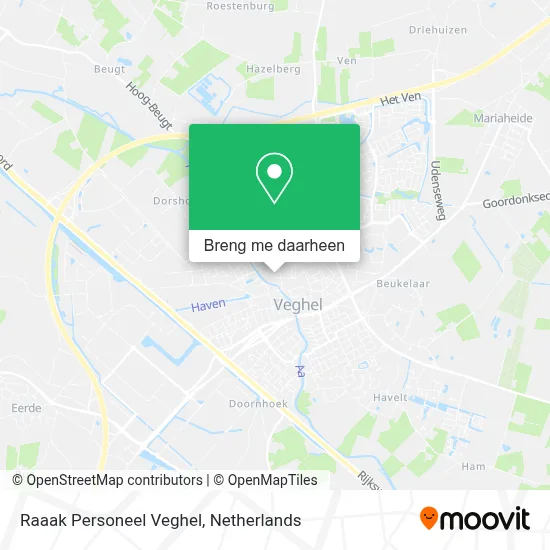 Raaak Personeel Veghel kaart