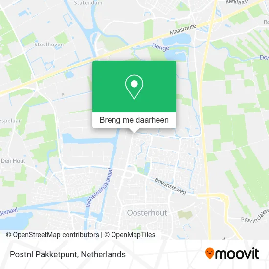 Postnl Pakketpunt kaart