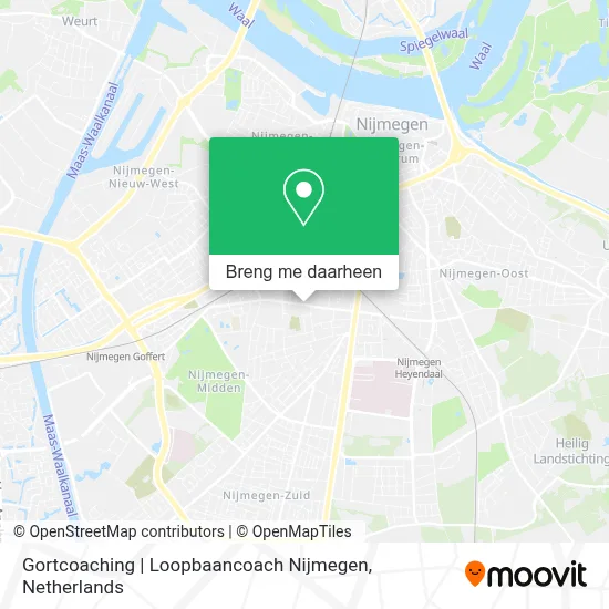 Gortcoaching | Loopbaancoach Nijmegen kaart