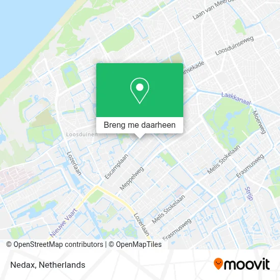 Nedax kaart