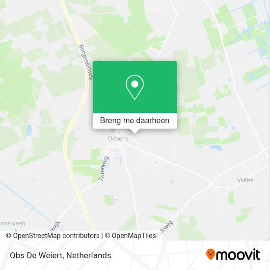 Obs De Weiert kaart