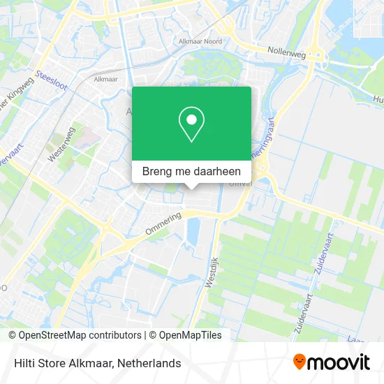 Hilti Store Alkmaar kaart